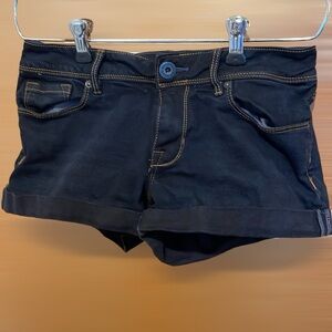 EUC Bullhead Denim Co. Roll-up Jeans Shorts, Black, Junior size 3